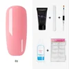 LOW MOQ Fast Delivery Natural Clear Crystal UV Acrylic Poly Nail Gel