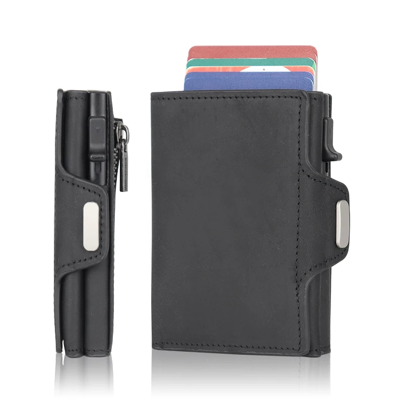 Wholesale Minimalist Pu Leather Aluminum Wallet Men Metal Rfid Card Holder Pop Up Wallet
Wholesale Minimalist Pu Leather Aluminum Wallet Men Metal Rfid Card Holder Pop Up Wallet