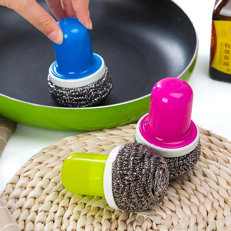 Steel wire ball with handle kitchen cleaning wire ball brush stainless steel cleaning brush pot brush, As show
Steel wire ball with handle kitchen cleaning wire ball brush stainless steel cleaning brush pot brush, As show