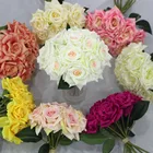 cheap sale 10Head Artificial Wedding Bouquet Rose Flower