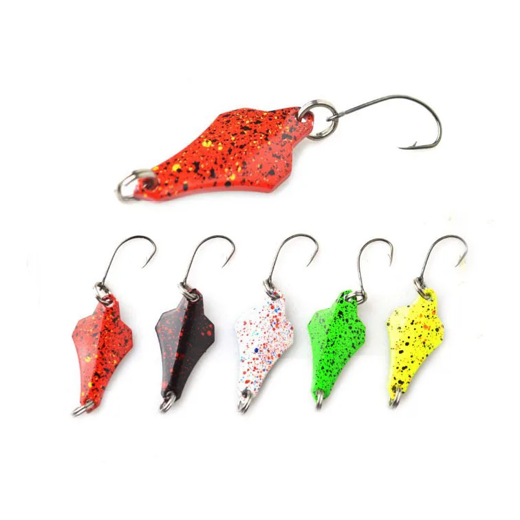 Fresh water fish lures Fishing Spoon Lure 1.8g 3g Trout Metal Hard Bait Sequin Spoon Noise, 6colors
Fresh water fish lures Fishing Spoon Lure 1.8g 3g Trout Metal Hard Bait Sequin Spoon Noise, 6colors