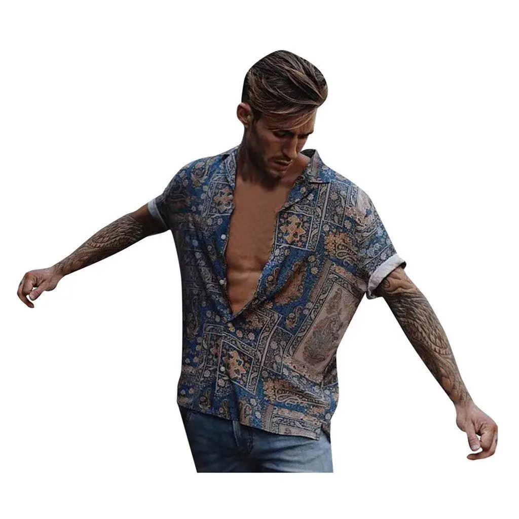 2021 New Arrival Summer Casual Shirt Mens Fashion Bohemia Stylel Floral Printed Short Sleeve Beach Shirts Men, Custom color
2021 New Arrival Summer Casual Shirt Mens Fashion Bohemia Stylel Floral Printed Short Sleeve Beach Shirts Men, Custom color