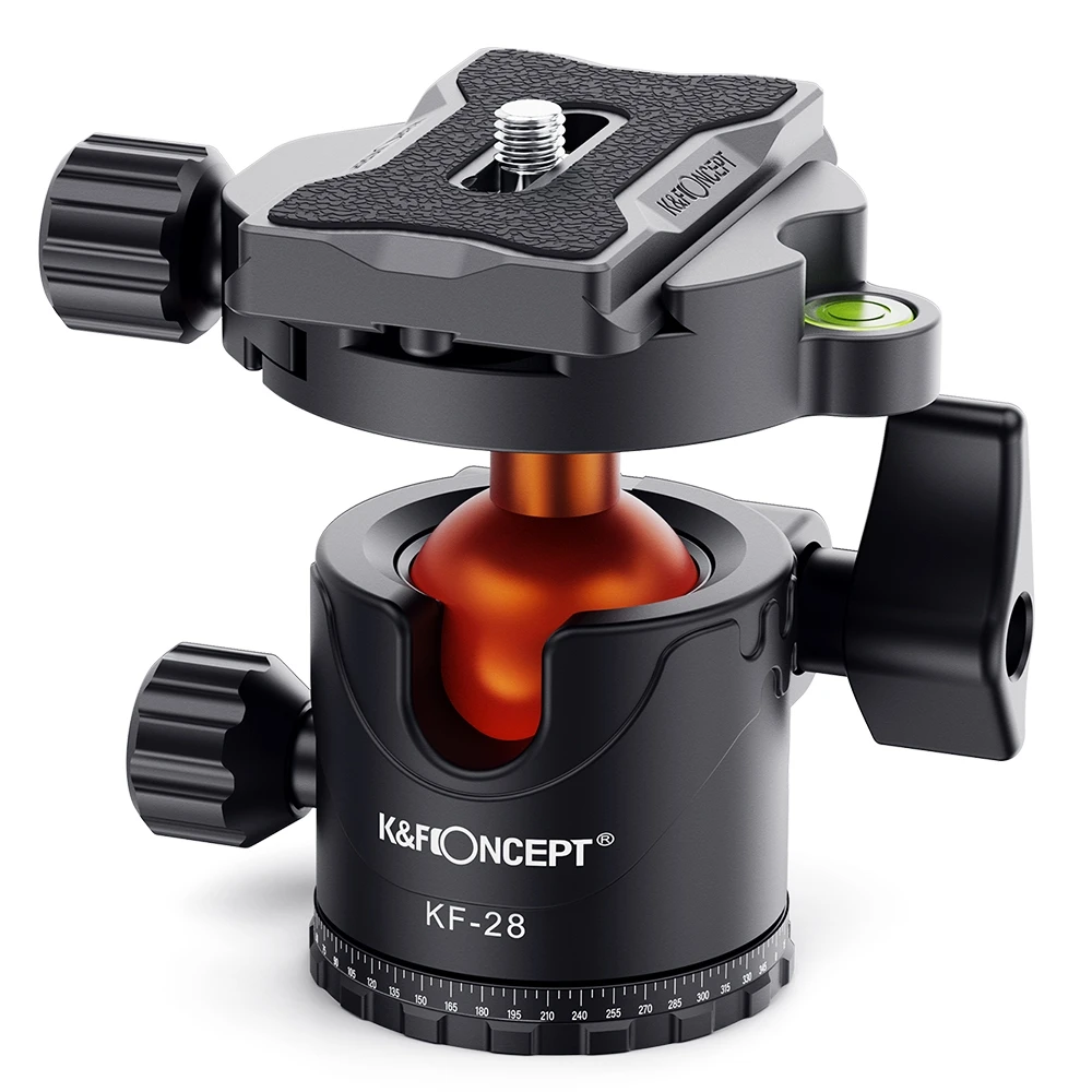 K&F CONCEPT 360 Degree Rotating Metal Camera Tripod Ball Head Universal for Smartphone Camera with 1/4'' Screw
K&F CONCEPT 360 Degree Rotating Metal Camera Tripod Ball Head Universal for Smartphone Camera with 1/4'' Screw