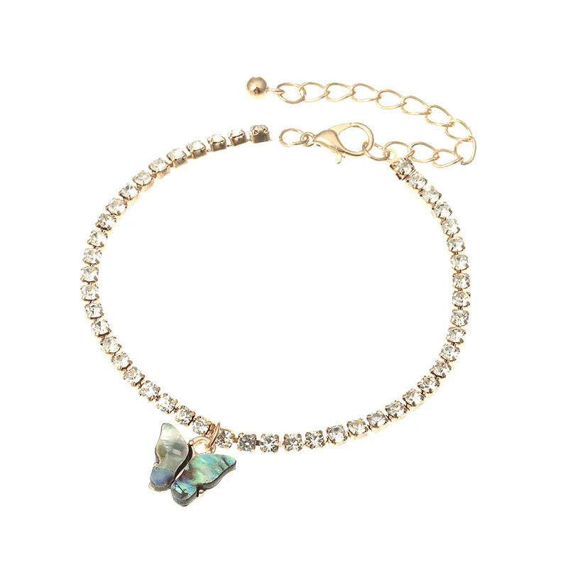 Trendy fashion full rhinestone foot ornaments wholesale ladies tennis small butterfly anklet foot jewelry gift
Trendy fashion full rhinestone foot ornaments wholesale ladies tennis small butterfly anklet foot jewelry gift