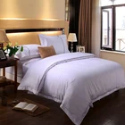 hotel full size fitted bedsheet satin or cotton embroidered 4 pcs bedding set comforter sets luxury