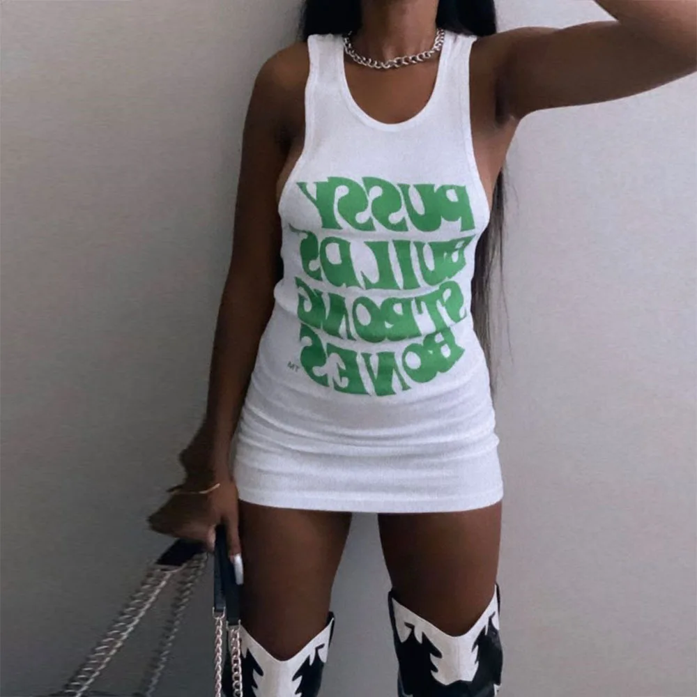 INS Fashion Women Letter Dresses Streetwear One Piece Bodycon Mini Dress Girls Y2K Casual Dresses 2022 New Arrivals, As pic shows
INS Fashion Women Letter Dresses Streetwear One Piece Bodycon Mini Dress Girls Y2K Casual Dresses 2022 New Arrivals, As pic shows