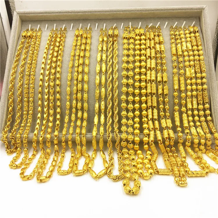 Nonfading brass thick goldplated jewelry men's twohanded rope and sand gold jewelry stall source
Nonfading brass thick goldplated jewelry men's twohanded rope and sand gold jewelry stall source
