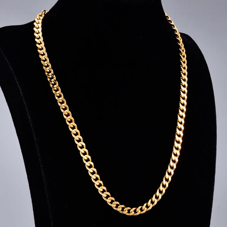 Stainless Steel Personalized Gold Wide Chain Necklace Custom Name Jewelry For Women Wholesale
Stainless Steel Personalized Gold Wide Chain Necklace Custom Name Jewelry For Women Wholesale