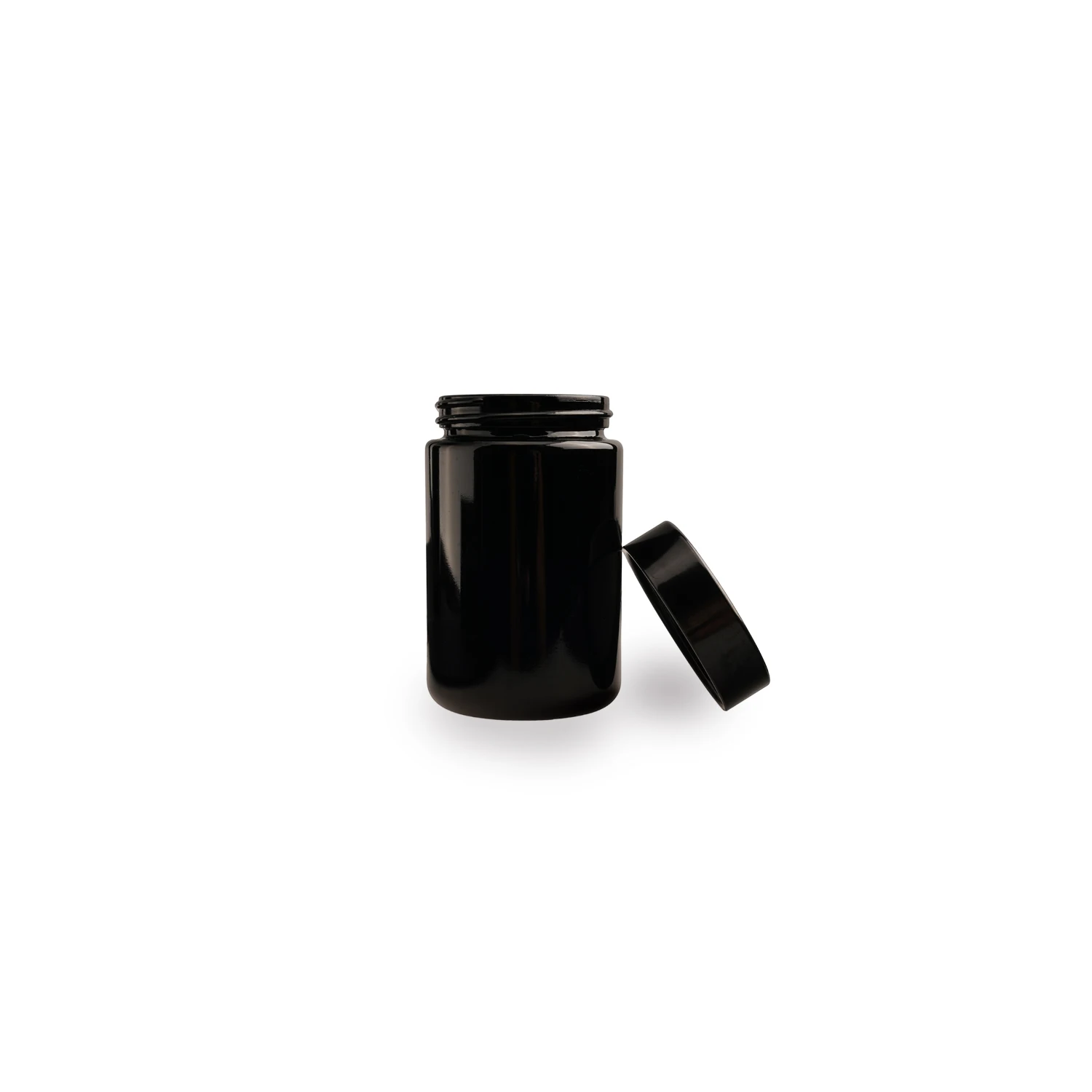 

Premium UV glass water smell proof storage weed jar herb stash airtight, Violet black