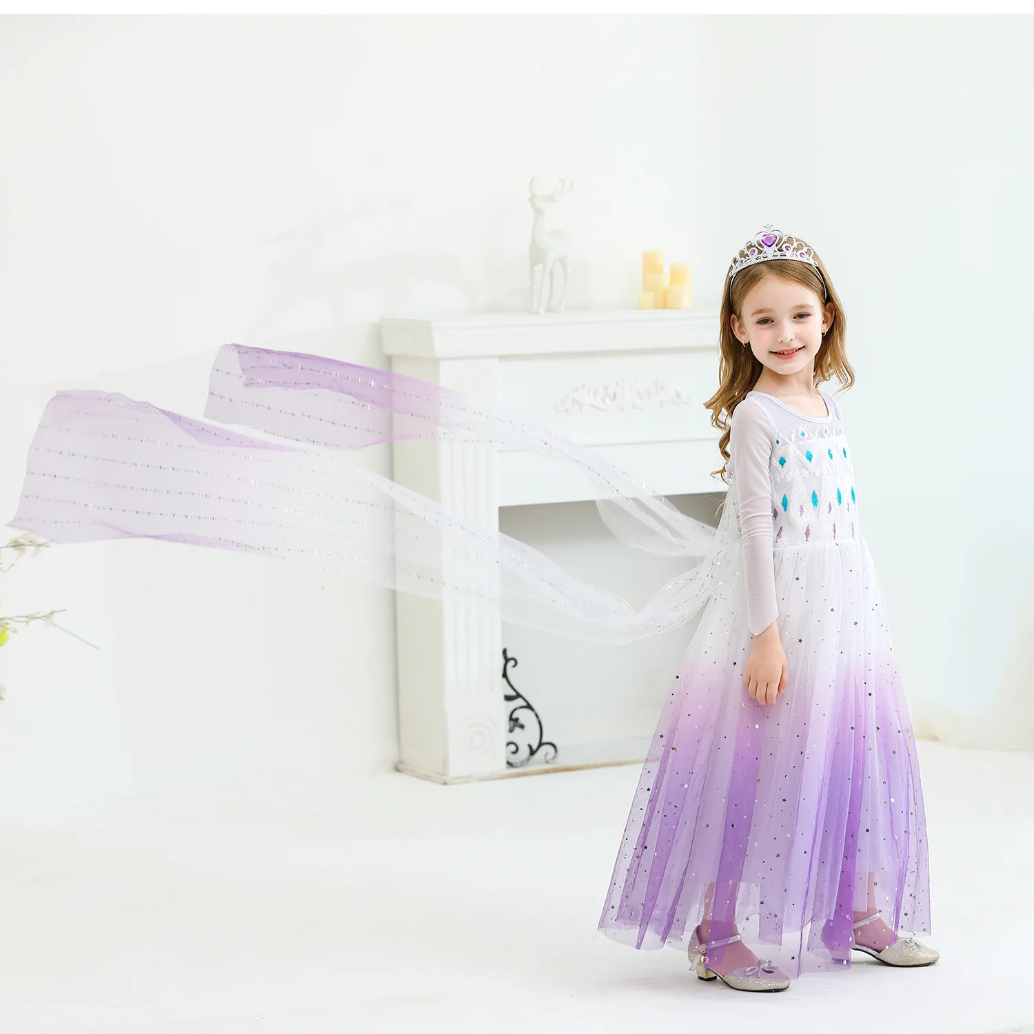 New Girl Princess Elsa dress Kids summer dress for girls Purple Elsa dress for children 2-10 years, As picture show
New Girl Princess Elsa dress Kids summer dress for girls Purple Elsa dress for children 2-10 years, As picture show