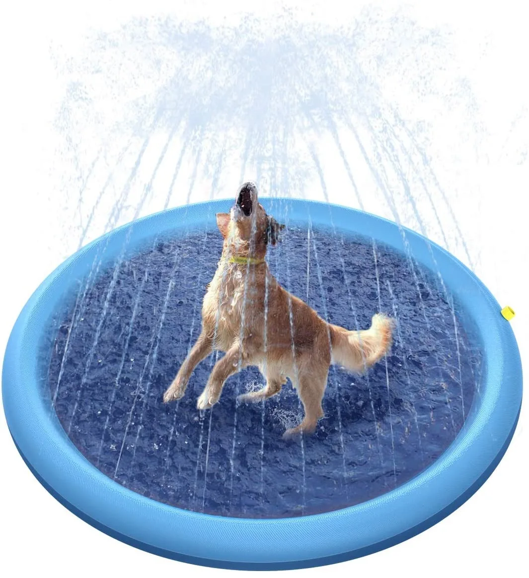 Seasonal folding cooling water pet mat pad thickened PVC Outdoor Portable Inflatable Sprinkler summer dog playing cleaning, Customized color
Seasonal folding cooling water pet mat pad thickened PVC Outdoor Portable Inflatable Sprinkler summer dog playing cleaning, Customized color