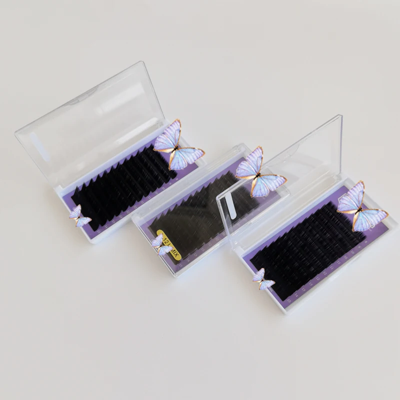 extension eyelash wholesale premade lashextensions silk mink lash extension fans tray 20mm individual eyelashes, Black
extension eyelash wholesale premade lashextensions silk mink lash extension fans tray 20mm individual eyelashes, Black