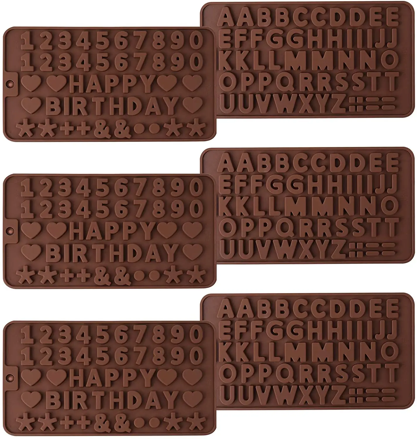 Silicone Alphabet Molds - Silicone Letter Mold Happy Birthday Numbers Symbols Mold for Cake, Candy, Ice Cube, Chocolate
Silicone Alphabet Molds - Silicone Letter Mold Happy Birthday Numbers Symbols Mold for Cake, Candy, Ice Cube, Chocolate