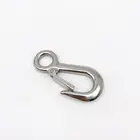 Hook Safety Steel Large Eye Sling Hook With Safety Latch Stainless Steel For 19MM Rope