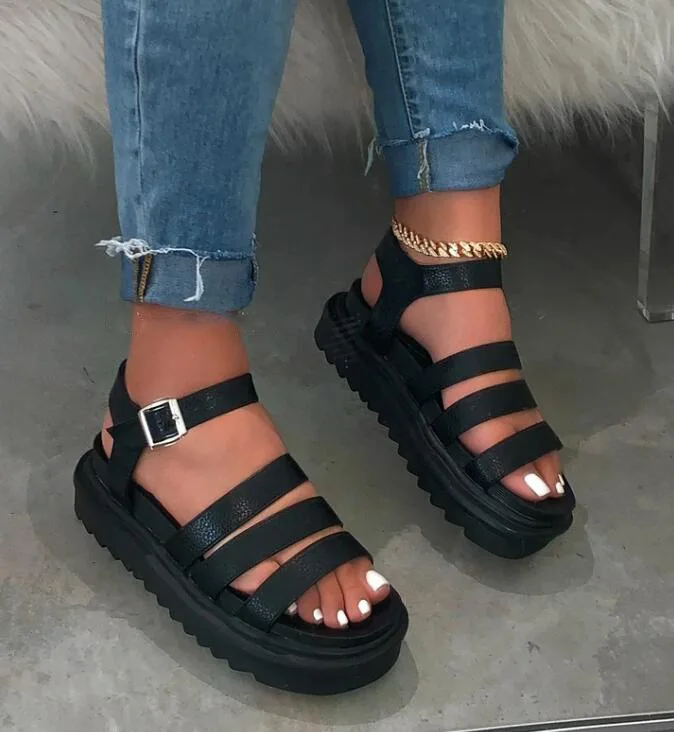 2020 Fashion Women Shoes Platform Sandals Summer Casual Flat Slippers for Ladies, Black, brown
2020 Fashion Women Shoes Platform Sandals Summer Casual Flat Slippers for Ladies, Black, brown