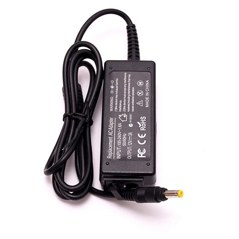 Mini Laptop Charger For Asus Eee PC 1000HA 1000HC 12V 3A 36W NEW