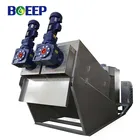 screw filter press saving water oily sludge treatment dewatering system for sewage treatment plant wastewater treatment