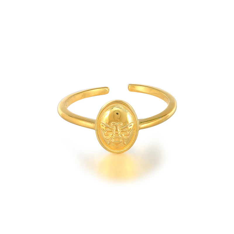 2021 Trendy Fashion S925 Sterling Silver Little Bee All-match Fashion Ring For Women, Gold color
2021 Trendy Fashion S925 Sterling Silver Little Bee All-match Fashion Ring For Women, Gold color
