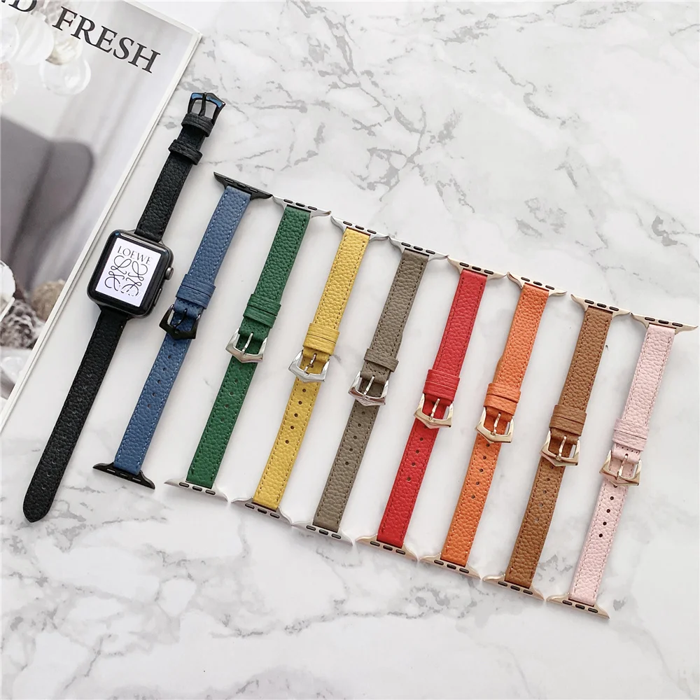 Crazy horse leather Customer design Genuine black vintage with pin buckle for 42mm Apple Watch Band series6 bands, Multi-color optional or customized
Crazy horse leather Customer design Genuine black vintage with pin buckle for 42mm Apple Watch Band series6 bands, Multi-color optional or customized