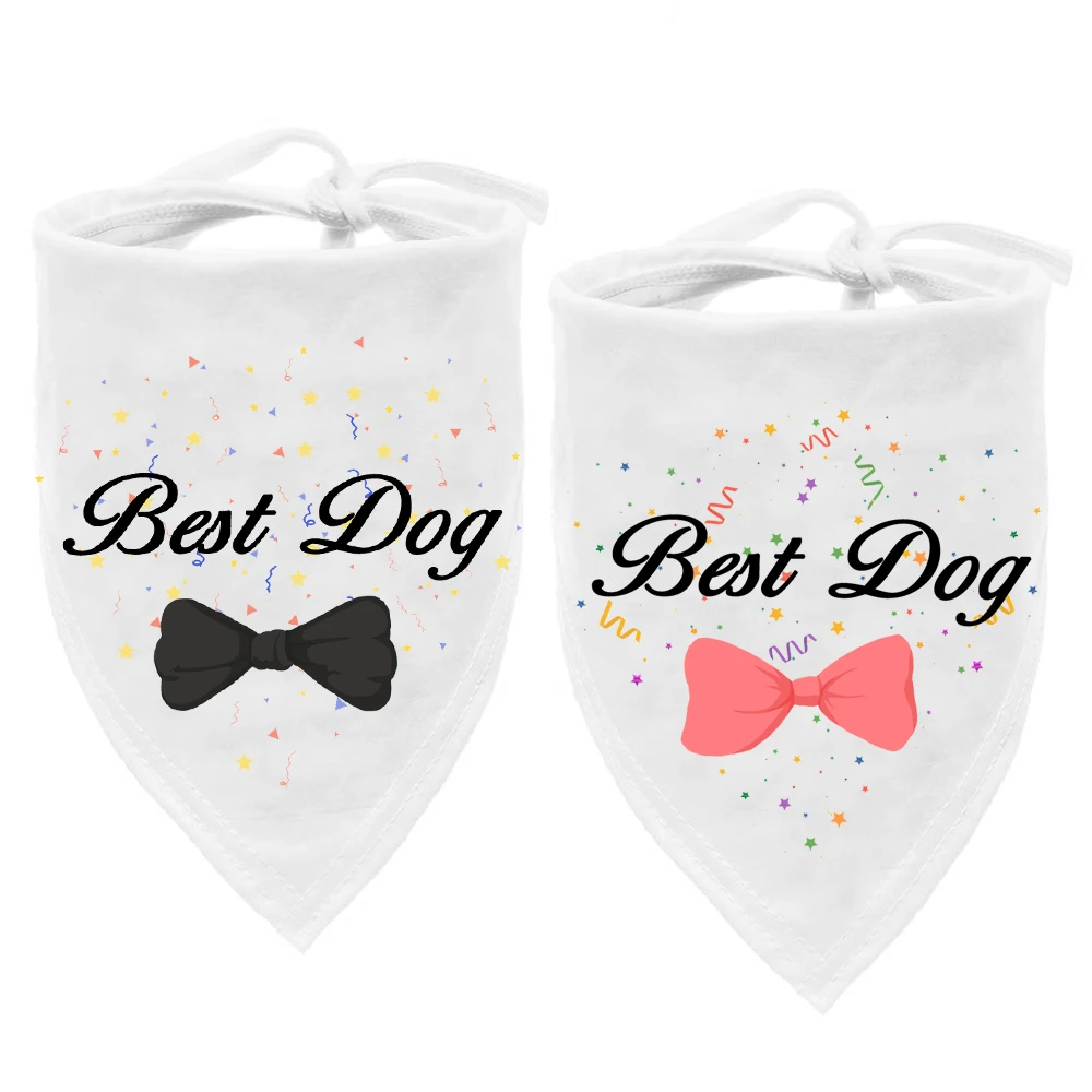 Wholesale Various Wedding Birthday Lover Pattern Dog Bandana 80*34cm White Cotton Pet Scarf Neck Bibs for Dogs
Wholesale Various Wedding Birthday Lover Pattern Dog Bandana 80*34cm White Cotton Pet Scarf Neck Bibs for Dogs
