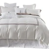 Nantong wholesale LinenPro 100% customized 400t embroidery 9pcs hotel bedding set, egyptian cotton bedding 5 star hotel 600