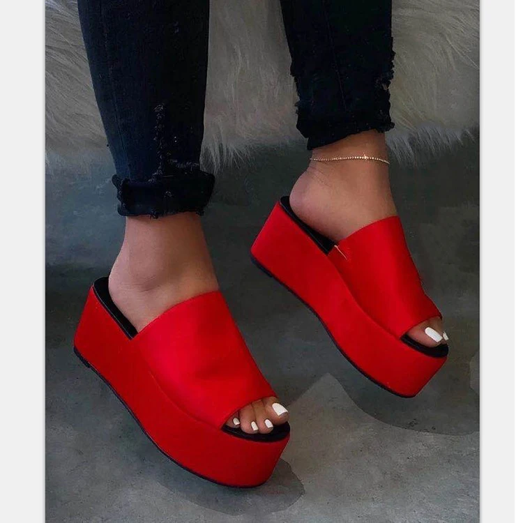 Women's wedge heel sandals summer new roman leopard pattern thick bottom slippers plus size, 4 colors
Women's wedge heel sandals summer new roman leopard pattern thick bottom slippers plus size, 4 colors
