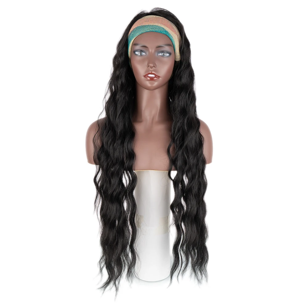 Noble high quality cheap water wave synthetic wig heat resistant fiber headband wig long wigs for black women, All color
Noble high quality cheap water wave synthetic wig heat resistant fiber headband wig long wigs for black women, All color