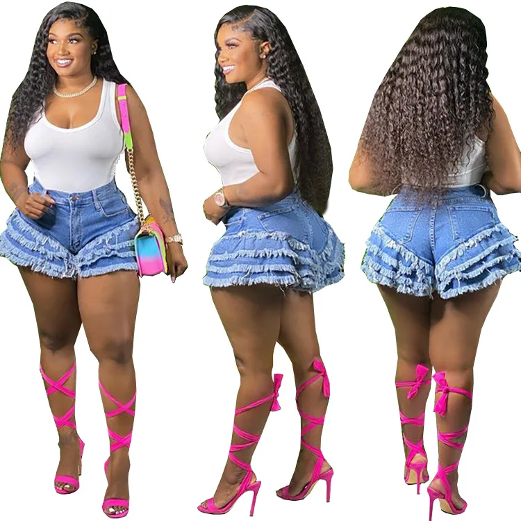 2021 Denim Shorts For Women Sexy Casual High Waist Pocket Ruffle Hem Wide Leg Shorts Femalwoman clothing solid color
2021 Denim Shorts For Women Sexy Casual High Waist Pocket Ruffle Hem Wide Leg Shorts Femalwoman clothing solid color