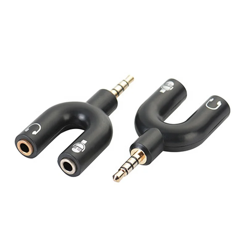 cantell 3.5mm splitter Mini U shape Stereo Earphone Adapter Microphone 1 Male To 2 Female AUX Audio Converter For Mobile Phone
cantell 3.5mm splitter Mini U shape Stereo Earphone Adapter Microphone 1 Male To 2 Female AUX Audio Converter For Mobile Phone