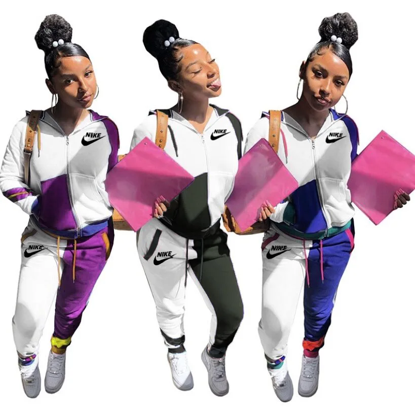 New Contrast Color Splice Outdoor Wear Nike Tracksuit Long Sleeve Fashion Women Design Sport 2 Piece Set Winter Hooded For Women
New Contrast Color Splice Outdoor Wear Nike Tracksuit Long Sleeve Fashion Women Design Sport 2 Piece Set Winter Hooded For Women