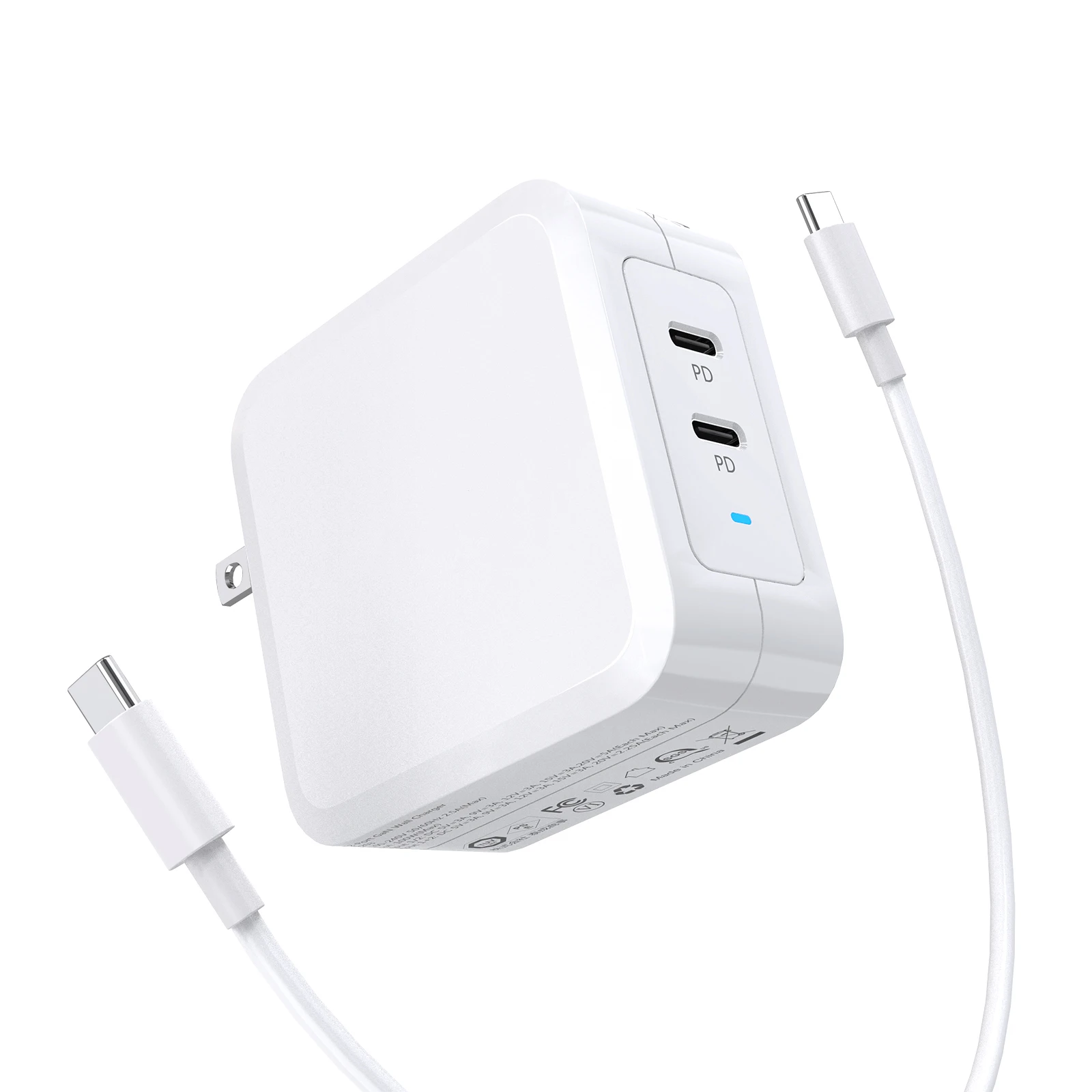 Wholesale On stock 100W PD Desktop USB C Wall Charger adapter 2Ports type c Tablet Laptop Power Charger for MacBook Laptop, White black
Wholesale On stock 100W PD Desktop USB C Wall Charger adapter 2Ports type c Tablet Laptop Power Charger for MacBook Laptop, White black