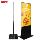 49 inch ultra thin free standing lcd advertising player touch network stand vertical tv digital signage display with software