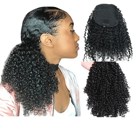 Easy Wearing Natural Color 26 30 inch Afro Kinky Curly Human Hair Drawstring Long Ponytails Extensions for Black Women
Easy Wearing Natural Color 26 30 inch Afro Kinky Curly Human Hair Drawstring Long Ponytails Extensions for Black Women