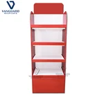 Cardboard Paper Display Floor Rack Stand, Corrugated Carton Display for Chain Store