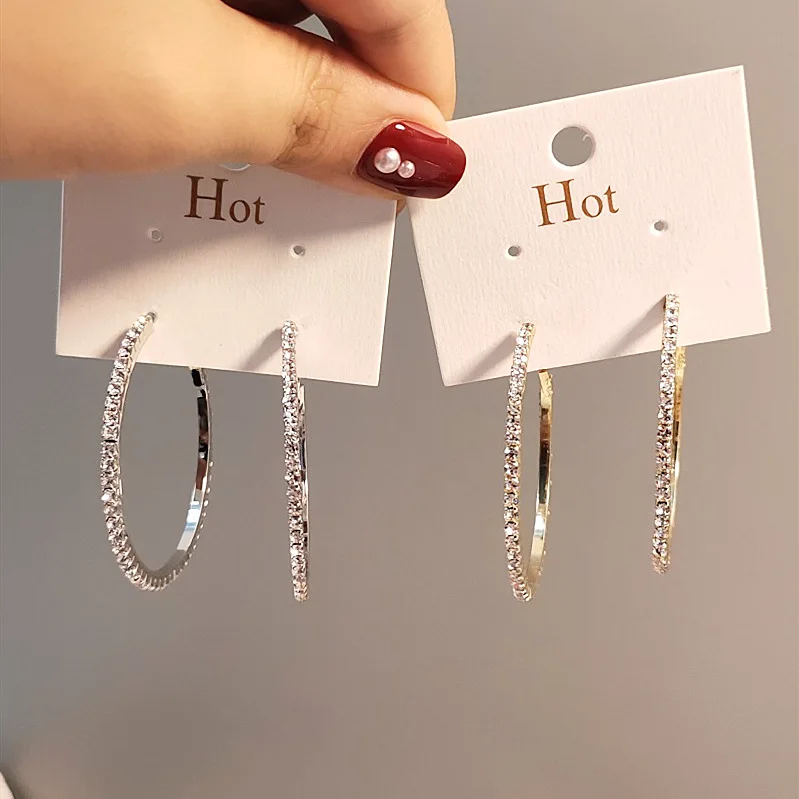 2021 New Big Circle Earrings 925 Sterling Silver Full Diamond Earrings Pendant Gold All-match Earrings for Women
2021 New Big Circle Earrings 925 Sterling Silver Full Diamond Earrings Pendant Gold All-match Earrings for Women