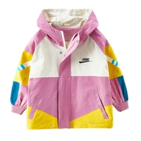 New products Children outwear with hat loose fashionable splice kids girls fall coat
New products Children outwear with hat loose fashionable splice kids girls fall coat