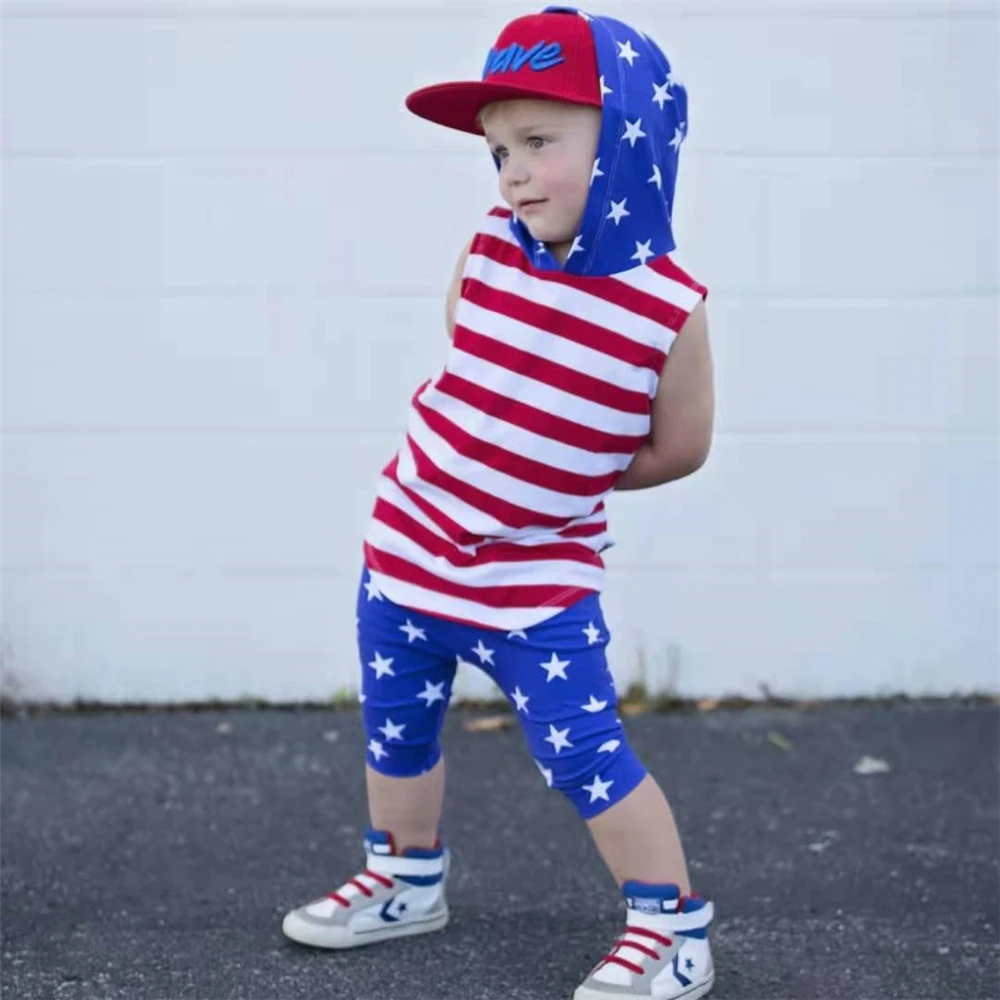 J&H fashion 2021 toddler boy two piece set clothes American flag print sleeve less top and baby boys' bottoms terno with hoodie, 1 colors
J&H fashion 2021 toddler boy two piece set clothes American flag print sleeve less top and baby boys' bottoms terno with hoodie, 1 colors