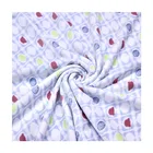 Baby Lovely Style Pattern 100%Polyester Printed Baby Blanket Flannel Fabric Velvet for Bed Sheets