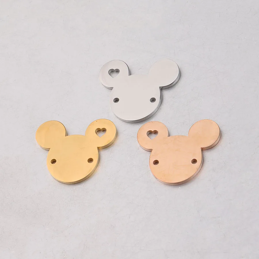 20x24mm Custom Laserable Engravable Heart Cartoon Mickey Mouse LOGO Stainless Steel Blank Jewelry Charms Pendant For Necklace, Gold,silver,rose gold
20x24mm Custom Laserable Engravable Heart Cartoon Mickey Mouse LOGO Stainless Steel Blank Jewelry Charms Pendant For Necklace, Gold,silver,rose gold