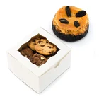 White Kraft Small Bakery Dessert Candy Cookies Packaging box Pastry Treat Party Favors Wedding Cake Gift Box