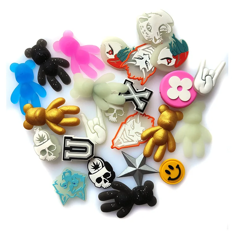 hot sell glow in dark little bear designer clogs charms bulk pieces charms designer charms for diy garden shoes
hot sell glow in dark little bear designer clogs charms bulk pieces charms designer charms for diy garden shoes