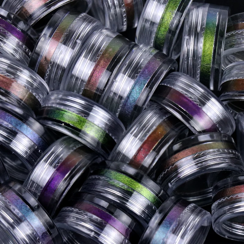 wholesale water activated duochrome pigment color face body paint cosmetic chameleon eyeshadow for makeup, Muliti-color
wholesale water activated duochrome pigment color face body paint cosmetic chameleon eyeshadow for makeup, Muliti-color