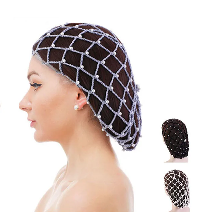 Summer Breathable Pearl Crochet Snood Women Hairnet Beaded Rayon Head Cover Hair Net
Summer Breathable Pearl Crochet Snood Women Hairnet Beaded Rayon Head Cover Hair Net
