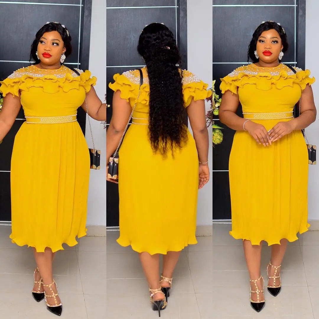 Fashion African Women Print Casual Dress Pleated Long Dress Diamond Beads Luxury Skirt For Ladies, As showed
Fashion African Women Print Casual Dress Pleated Long Dress Diamond Beads Luxury Skirt For Ladies, As showed