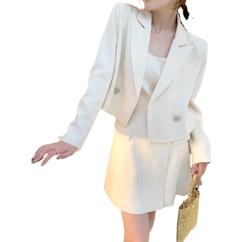 2021 autumn one-piece/large fat women's new style small suit waist suspender skirt casual two-piece suit, Customized color
2021 autumn one-piece/large fat women's new style small suit waist suspender skirt casual two-piece suit, Customized color