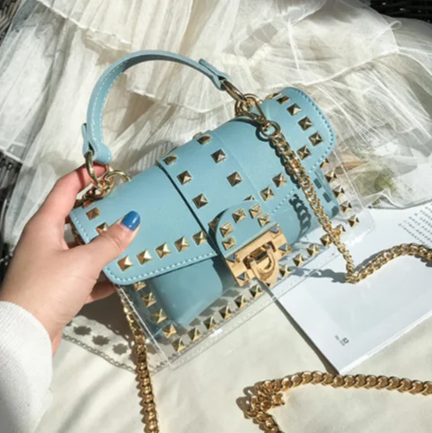 women summer purses and handbags wholesale clear luxury fashion rivet bags tote purse bag for women
women summer purses and handbags wholesale clear luxury fashion rivet bags tote purse bag for women