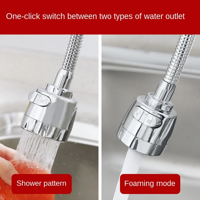 Flexible Tap Bubbler 360 Rotating Aerator Water Nozzle Saving Faucet Filter Adapter Spray Head Kitchen Bath Faucet Extender
Flexible Tap Bubbler 360 Rotating Aerator Water Nozzle Saving Faucet Filter Adapter Spray Head Kitchen Bath Faucet Extender