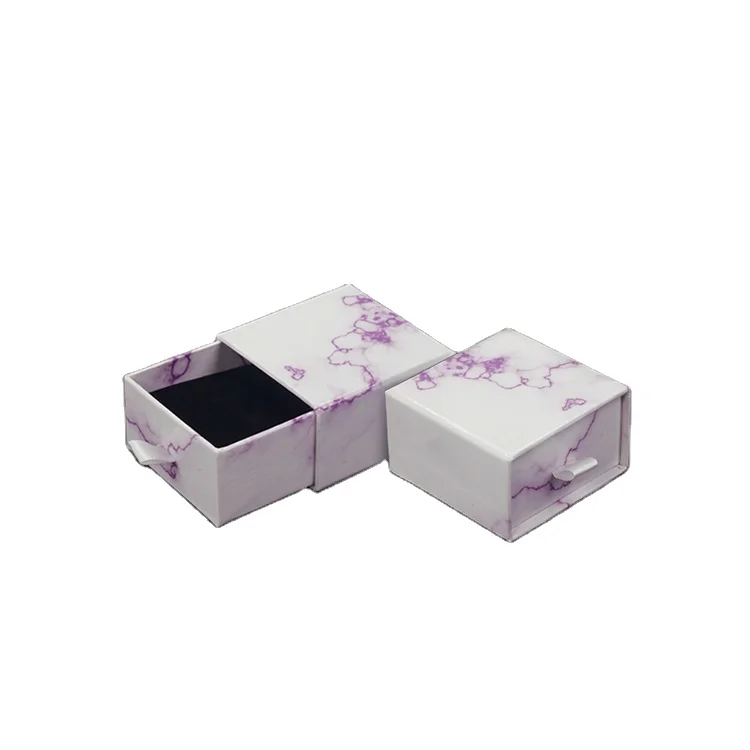 Small White and Purple Printing Paper Lovely Style Drawer Type Paper Ring Jewelry Box
Small White and Purple Printing Paper Lovely Style Drawer Type Paper Ring Jewelry Box
