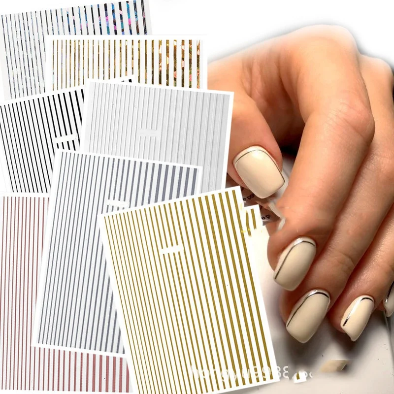 Classic Manicure Decoration Self-adhesive Nail Sticker Nail Supplies Hot Straight Line 3D Nail Art Sticker NK111
Classic Manicure Decoration Self-adhesive Nail Sticker Nail Supplies Hot Straight Line 3D Nail Art Sticker NK111