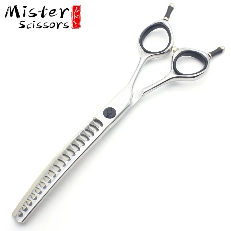 High Quality SUS440C Stainless Steel Pet Grooming Curved Thinning Scissors 6.5 Inch Fishbone Teeth, Mirror silver
High Quality SUS440C Stainless Steel Pet Grooming Curved Thinning Scissors 6.5 Inch Fishbone Teeth, Mirror silver